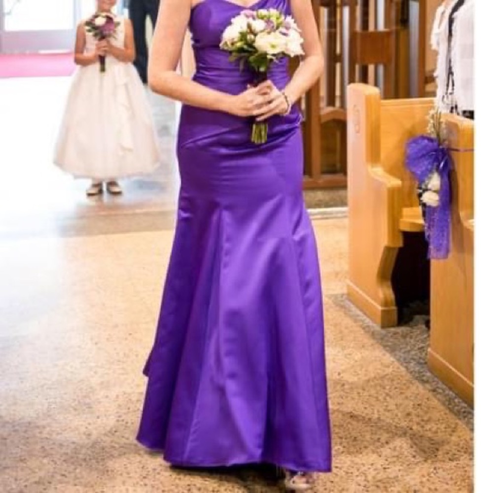 Purple Alfred Angelo bridesmaid/prom dress
